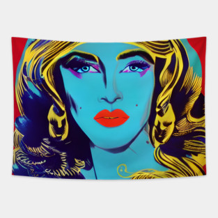 POP ART WOMAN Tapestry