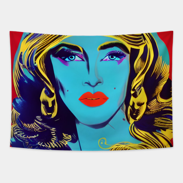 POP ART WOMAN Tapestry by REG