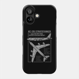 KC-135 Stratotanker Blueprint Phone Case