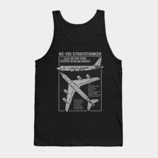 KC-135 Stratotanker Blueprint Tank Top