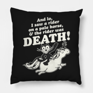 Felix the Cat ● Death Rides a Pale Horse Pillow