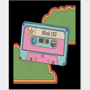 vintage cassette tape Blink 182 Posters and Art