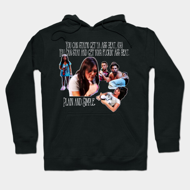 JWoww Ass Beat Jwoww Jersey Shore Jenni Ass Beat Hoodie
