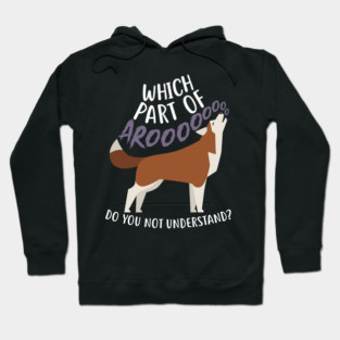 Red Siberian Husky Dog Anatomy Hoodie