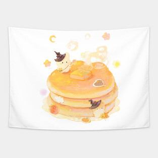 Happy Pancake Tapestry