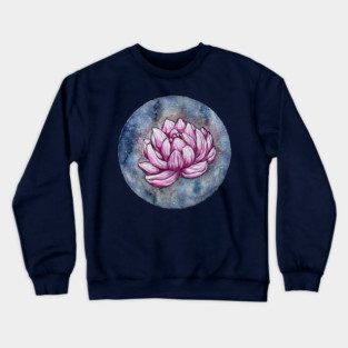 Lotus Flower Galaxy Crewneck Sweatshirt