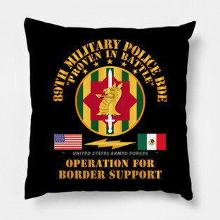 Faithful Patriot -  89th Military Police Bde - Border Support Pillow