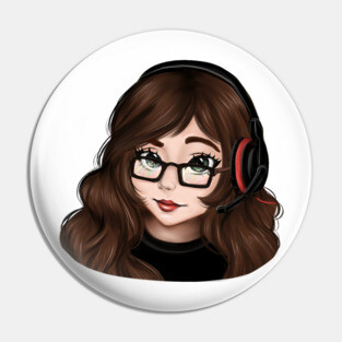 Girl streamer Pin