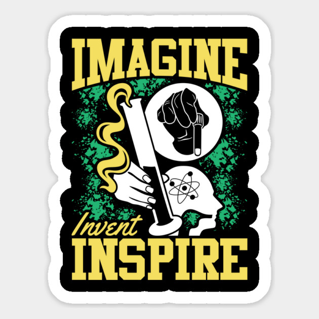 Imagine Invent Inspire Science Magnet by The WYLD Tribe