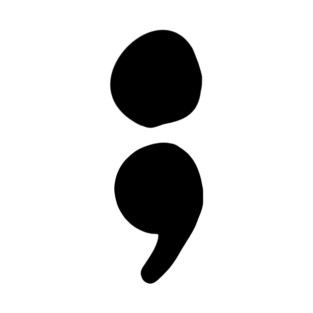 semicolon (black) T-Shirt