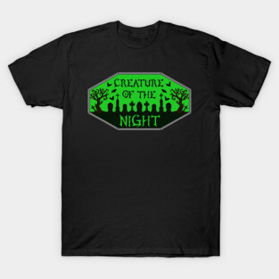 Creature of the Night Cemetery in Green T-Shirt