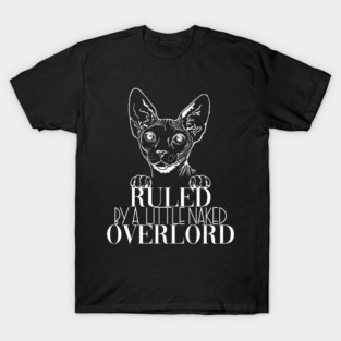 Sphynx Cat Overlord Dark Cat Cats T-Shirt