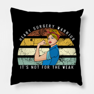Heart Surgery Recovery Gift, Heart Surgery Warrior Pillow