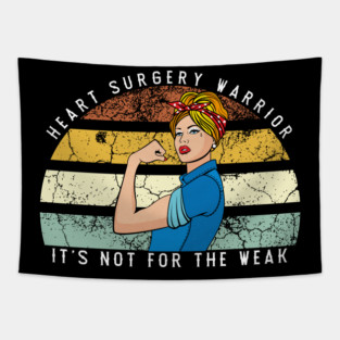 Heart Surgery Recovery Gift, Heart Surgery Warrior Tapestry