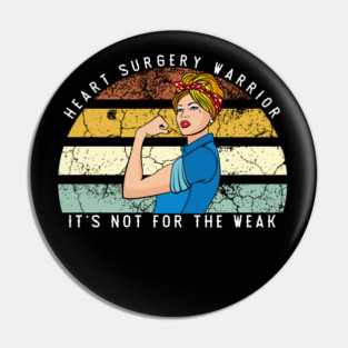 Heart Surgery Recovery Gift, Heart Surgery Warrior Pin