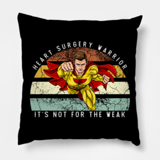 Heart Surgery Recovery Gift, Heart Surgery Warrior Pillow