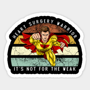 Heart Surgery Recovery Gift, Heart Surgery Warrior Sticker
