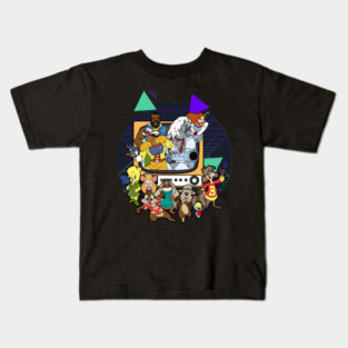 80s TV Toons Kids T-Shirt