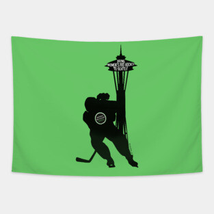 Women's Pro Hockey Seattle Space Needle Tapestry
