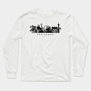 Las Vegas Skyline Long Sleeve T-Shirt