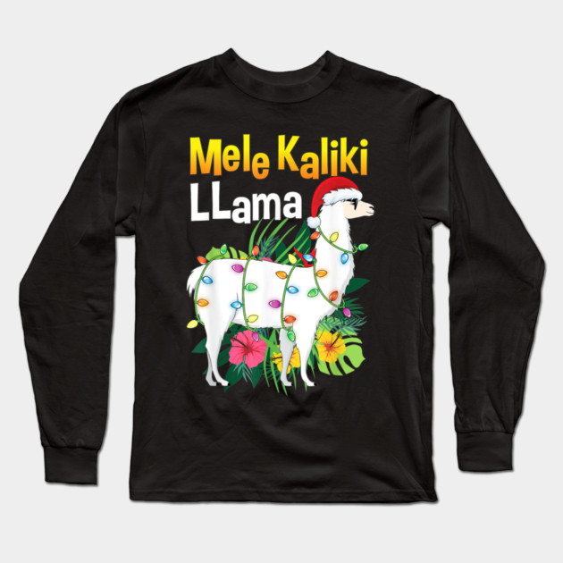 Mele Kaliki LLama Long Sleeve T-Shirt by MCALTees
