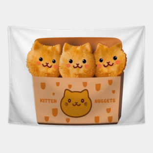 3 Fried Friends Tapestry