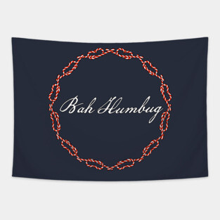 Christmas Humor Bah Humbug Tapestry