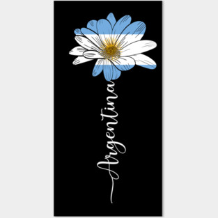 Vintage Argentina Sunflower Flag Argentina Lover Posters and Art