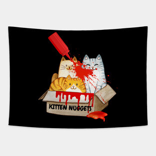 Kitten Nuggets T Shirt and Apparel Tapestry