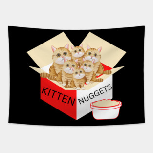 Kitten Nuggets Cute Cat Lovers Design Tapestry