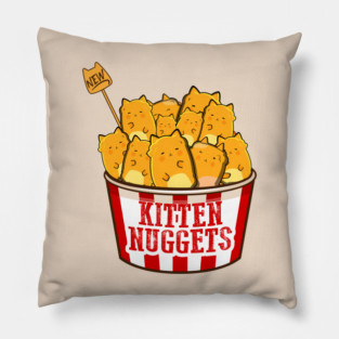 Adorable Kitten Nuggets Pillow
