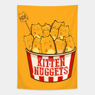Adorable Kitten Nuggets Tapestry