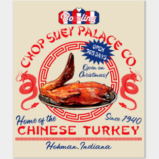 Bo'ling Chop Suey Palace Christmas Story Lts Posters and Art