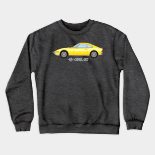Opel GT, yellow Crewneck Sweatshirt