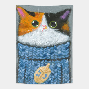 Dreidel Sweater Tapestry