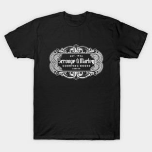 Scrooge & Marley Counting House London - Est. 1843 - vintage logo T-Shirt