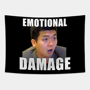 EMOTIONAL DAMAGE meme Tapestry