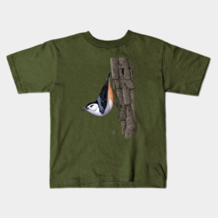 White-breasted Nuthatch Kids T-Shirt