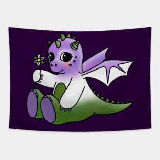 Little, Genderqueer Dragon Tapestry