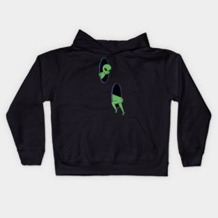 Alien space portal Kids Hoodie