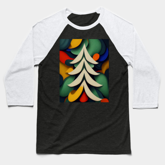 christmas tree indoor Baseball T-Shirt by yangho