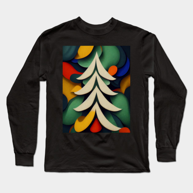 christmas tree indoor Long Sleeve T-Shirt by yangho