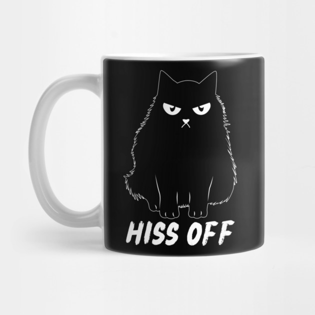 Hiss Off Cat Doodle Design by The WYLD Tribe
