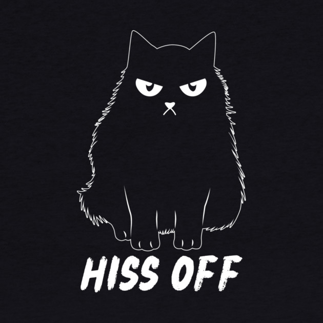 Hiss Off Cat Doodle Design by The WYLD Tribe
