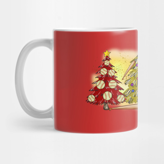 Baseball Christmas Trees Xmas Gift by The WYLD Tribe
