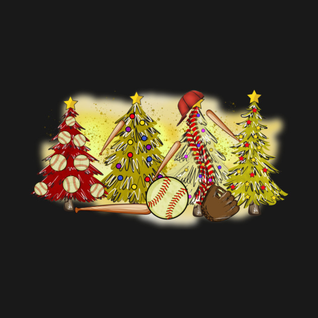 Baseball Christmas Trees Xmas Gift by The WYLD Tribe