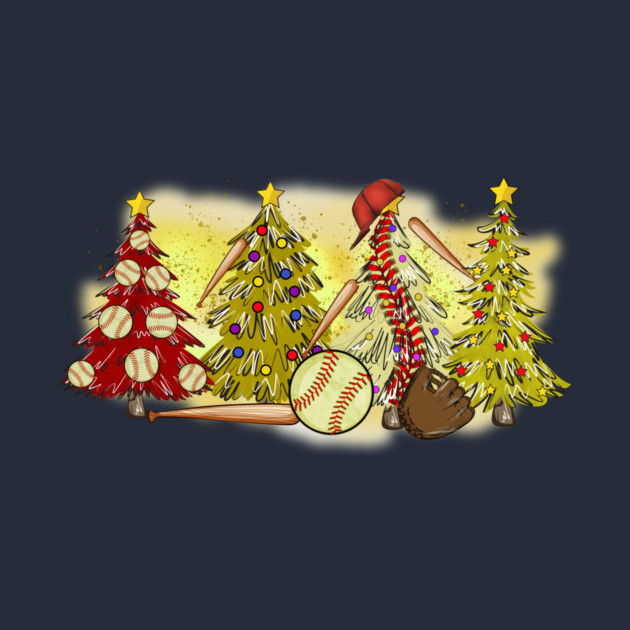 Baseball Christmas Trees Xmas Gift by The WYLD Tribe