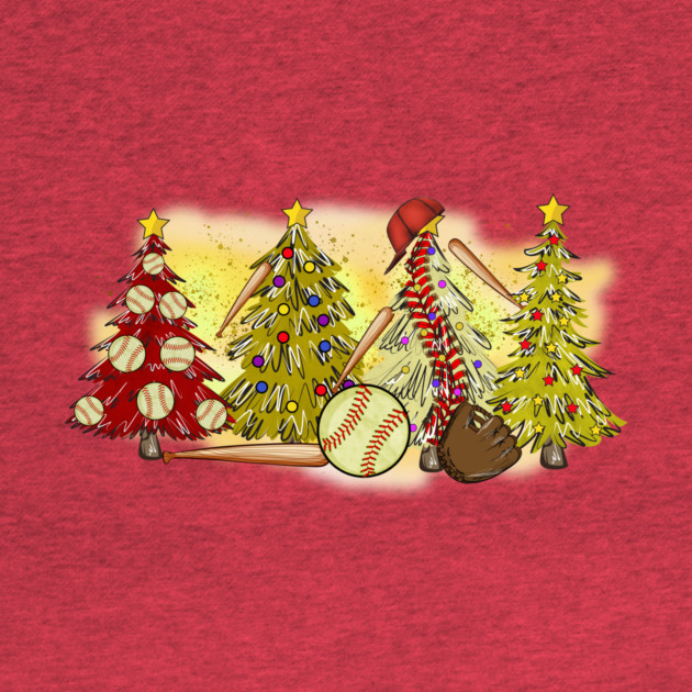 Baseball Christmas Trees Xmas Gift by The WYLD Tribe
