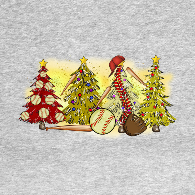 Baseball Christmas Trees Xmas Gift by The WYLD Tribe