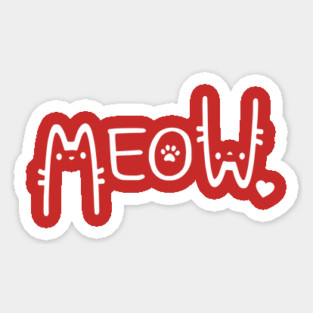 Meow Cat Sticker